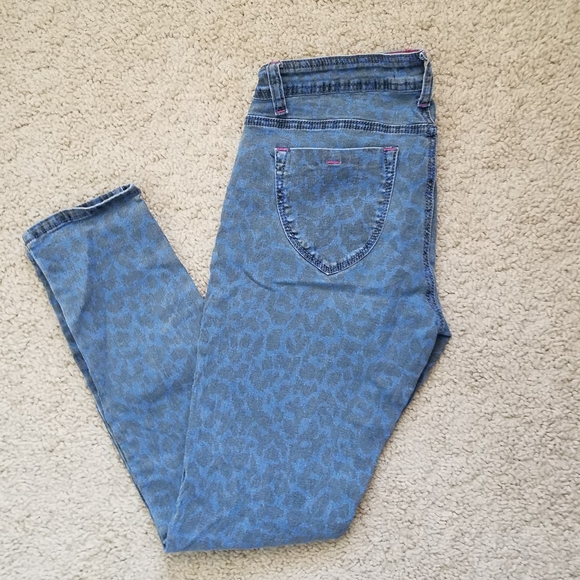 Forever 21 Cheetah Print Skinny Jeans - Picture 1 of 6